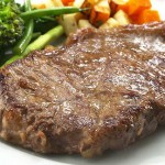 Aberdeen Angus rib-eye grilled see the succulence.