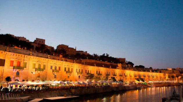 Valletta Waterfron at dusk